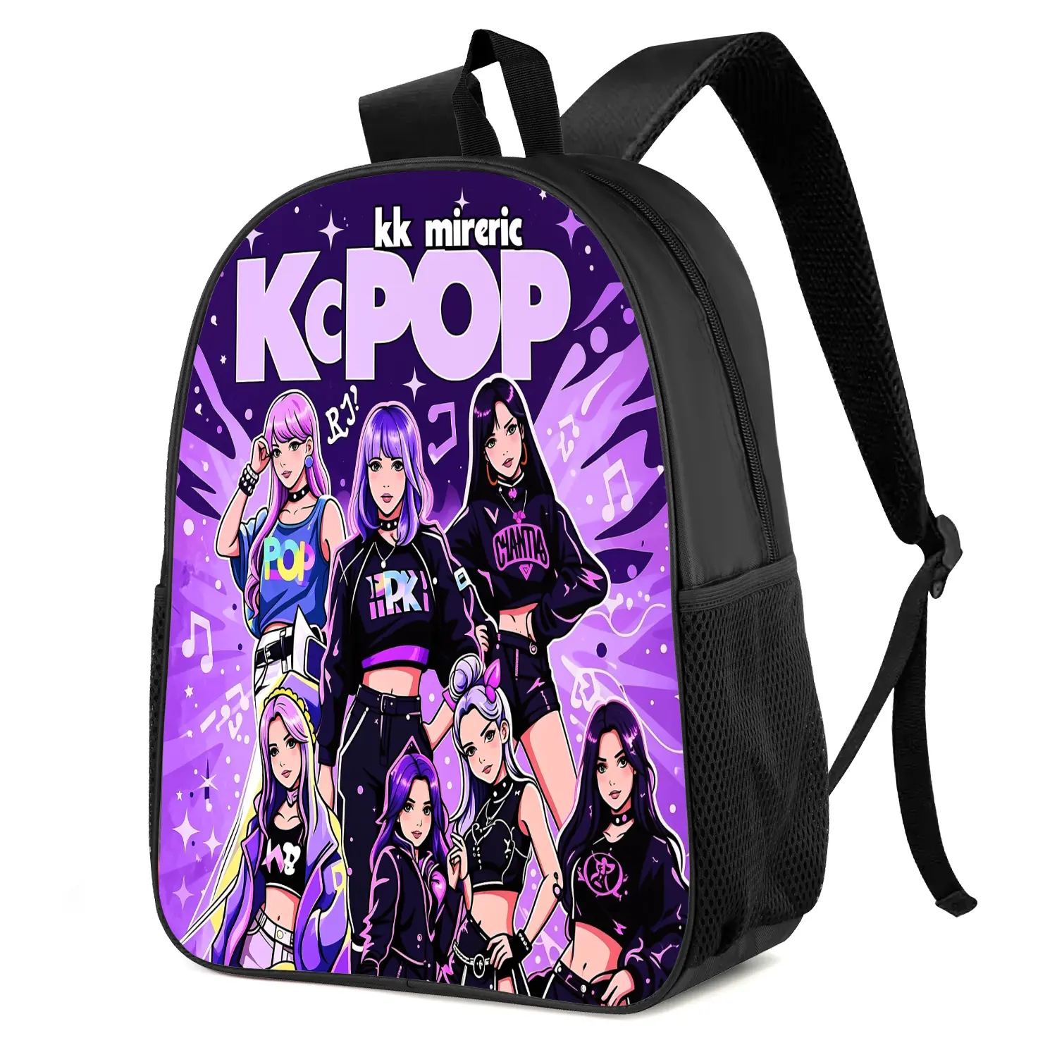 B440 Trendy idol-themed printed casual backpack