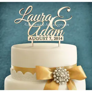 Wedding Cake Topper - Wedding Cake Topper Bride And Groom, Wedding, Initial, Celebration, Anniversary 4104