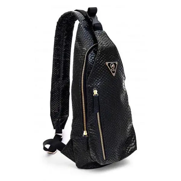 Mint Python Sling Bag (Black)
