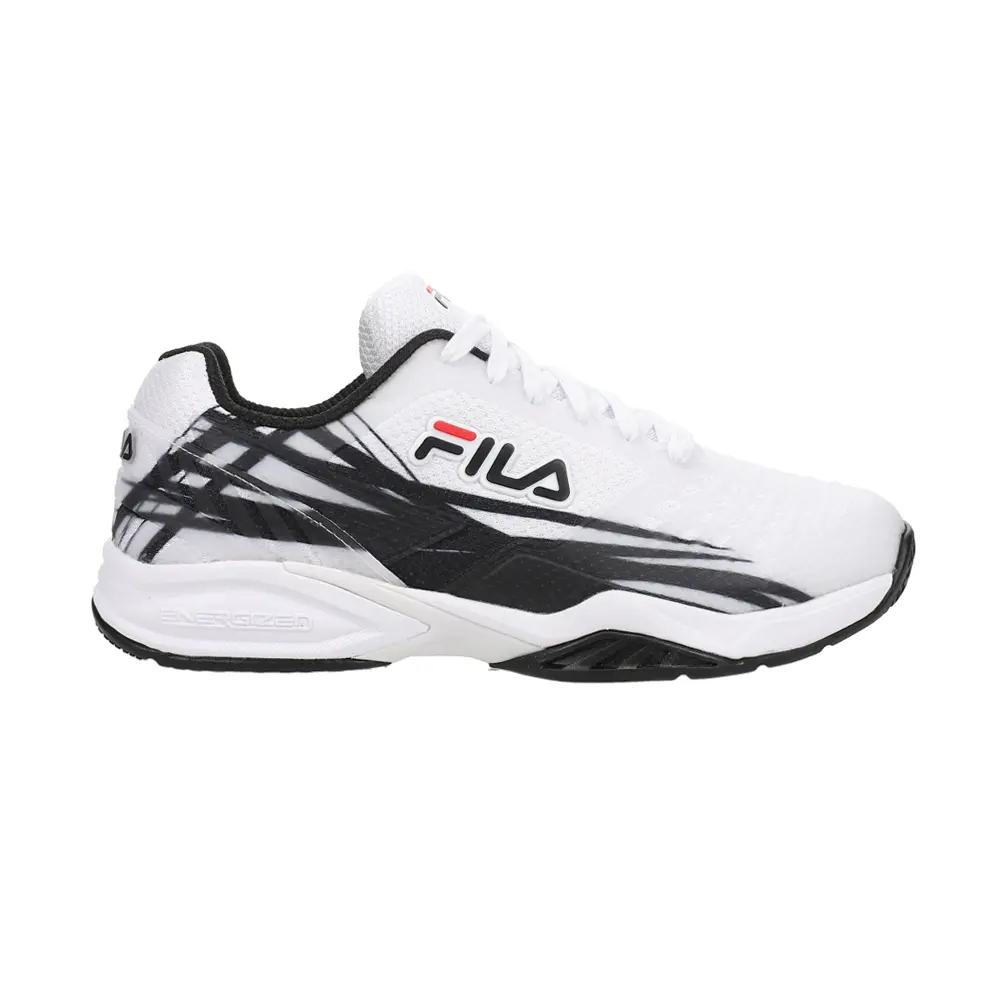 Fila Womens Axilus 2 Energized Tennis Sneakers Shoes - Black, White Fila Womens Axilus 2 Energized Tennis Sneakers Shoes - Black, White