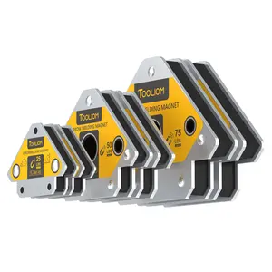 TOOLIOM Arrow Welding Magnet Set - 25lb/50lb/75lb Strong Holding Power Magnetic Positioner, Multi-Angle Arrows for Welding, Soldering, Assembly, Pipe Installation
