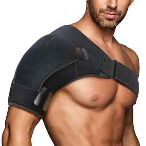 Shoulder Brace for Women and Men: Shoulder Pain Relief Rotator Cuff Support Adjustable Fit Sleeve Wrap Relief for Injuries and Tendonitis - Large/X-Large Size, Black