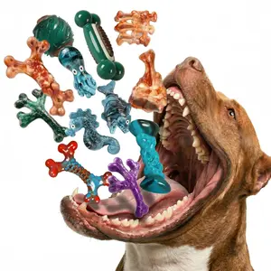 Apasiri 7 Indestructible Dog Chew Toys for Medium & Large Dogs