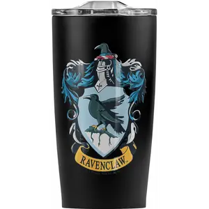 Harry Witch Potter Ravenclaw House Crest Stainless Steel Tumbler 20oz - Drinkware Leakproof Lid Flasks Portable Washable Reusable Bottled Bottles Cup