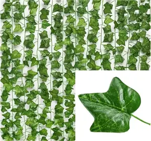 1/6 Pcs Artificial Vine Garland with Simulation Leaf Rattan, Plastic Hanging Creeper Vines for Indoor Outdoor Home Décor, Fake Plant Rattan Greenery for Wall and Garden Decoration （80/120/160/210）