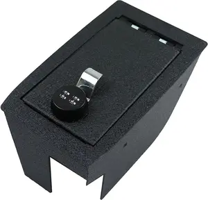 Center Console Safe Vault - KEREN Console Gun Safe Box Compatible with Ford Escape 2020-2024, 4 Digit Combination Lock