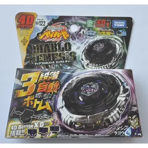 Metal Battle Fusion Top BB122 DIABLO NEMESIS X:D 4D WITH Light Launcher