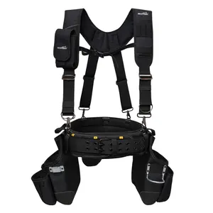MELOTOUGH Tool Belt with Suspenders Tool Bag Supenders Framers Comb Apron Tool Belt Construction Tool Pouch Builder Heavy Duty Carpenter Suspension Rig for Electrician,  Heavy Duty tool  belts tool pouch Heavy Duty hammer holder  suspender