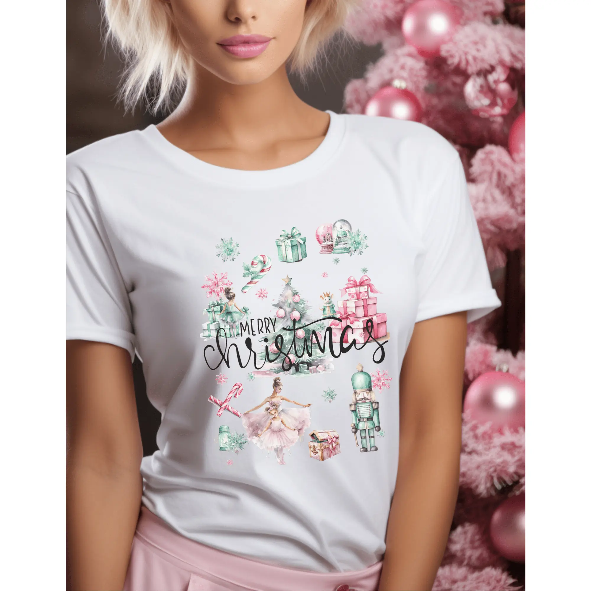 Whimsical Nutcracker Christmas T-Shirt, Unisex Holiday Shirt, Festive Gift Tee, Winter Wonderland Top, Merry Christmas Apparel, Casual Christmas Wear