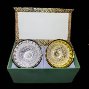 gifts-JianZhan- Chinese Teacup Set Gold & Silver Kaleidoscope Design Gift Box Two Cups Artwork Elegant Tea Enthusiast Gift