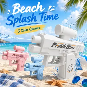 Summer Water Blaster Toy, Lightweight White Water Gun for Kids & Adults, Easy Refill Manual Water Shooter with Comfort Grip, Outdoor Pool Beach Backyard Water Play Toy for Summer Fun