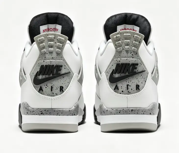 Men Women Unisex Classic White Grey Mid‑Cut Retro Basketball Shoes，Smooth Leather Upper With Speckled Cement‑Grey Detail，Air‑Cushion Shock‑Absorbing Durable Sole，Fashion Street‑style Sneakers For Sports And Daily Going‑out