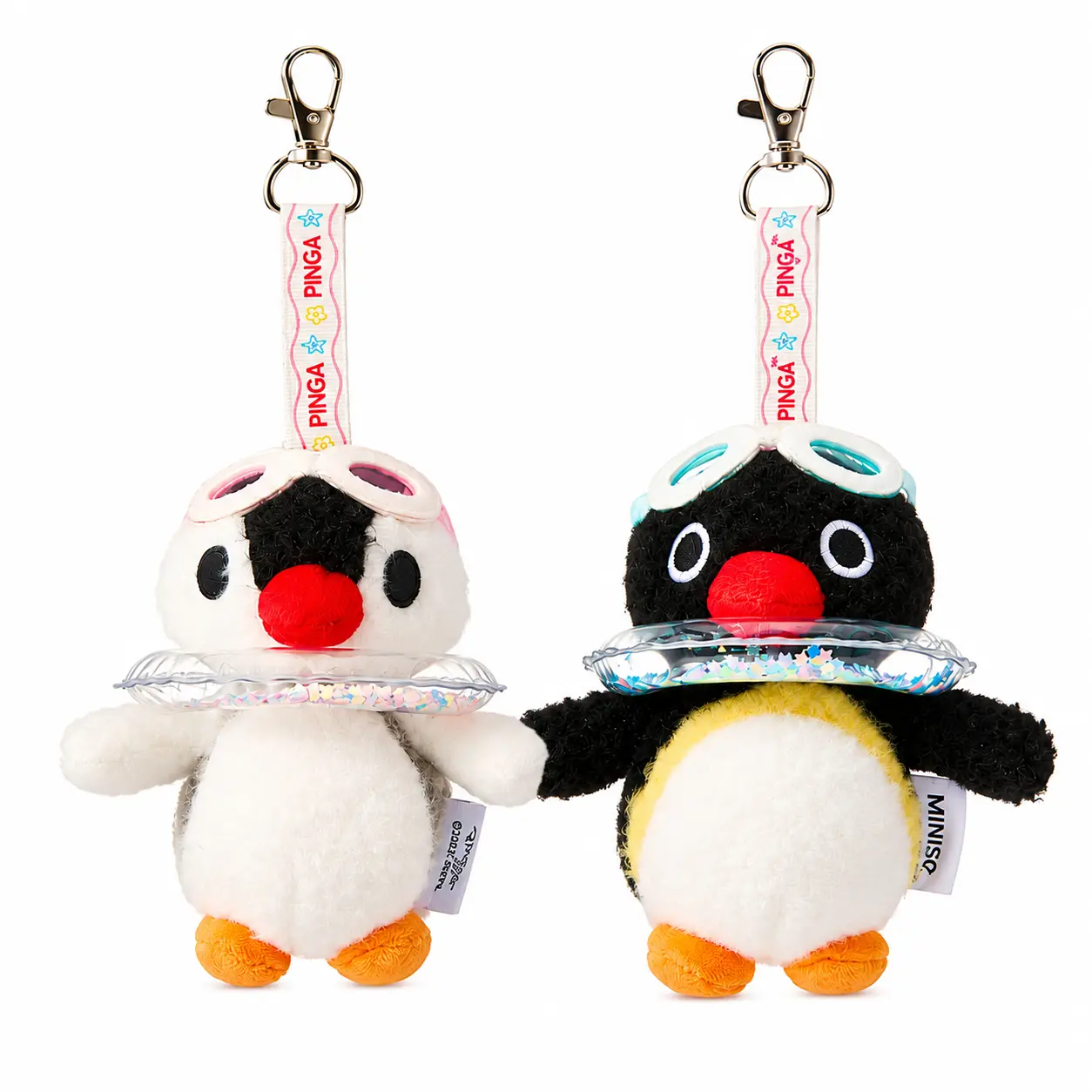 MINISO PINGU Classic Series Ice Cool – Summer Shaky Pendant Plush Little Penguin Toy, Cute and Soothing Bag Charm, Back To School