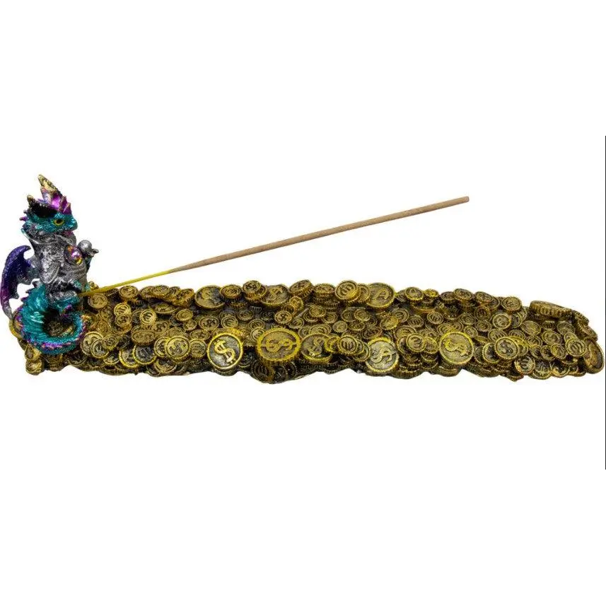 Incense Holder Money Dragon Scented Aroma Fragrance with Decorative Design and Dragon Figure for Home Use