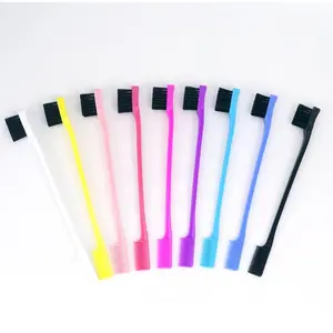 Mylockme Hair Gifts Bangs brush for hair, Bristle Hair Brush Edge Control Brush Teasing Comb for Women