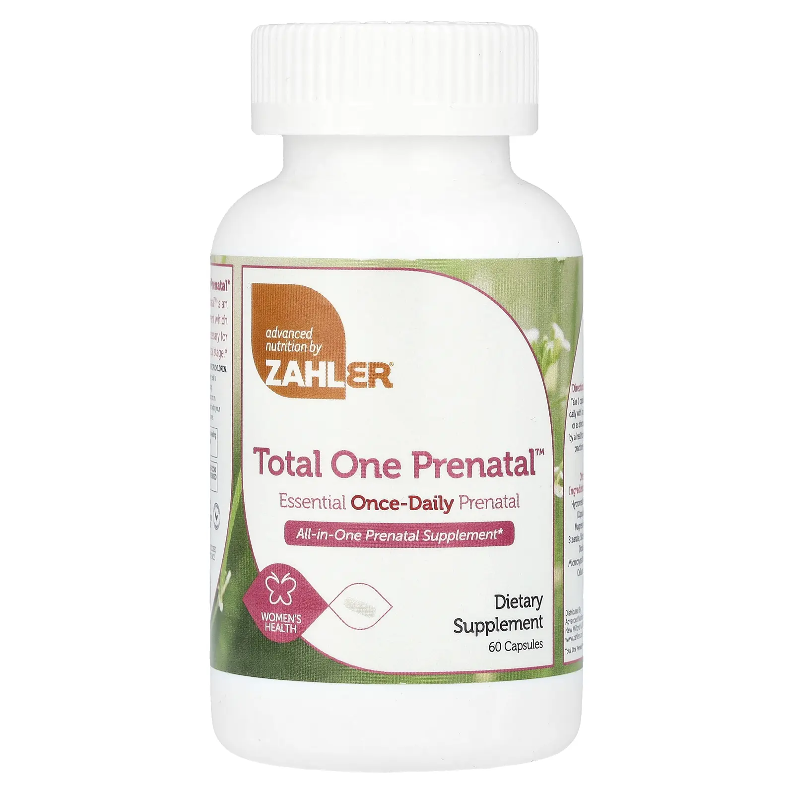 Zahler Total One Prenatal™, Essential Once-Daily Prenatal, 60 Capsules | HSA/FSA Eligible