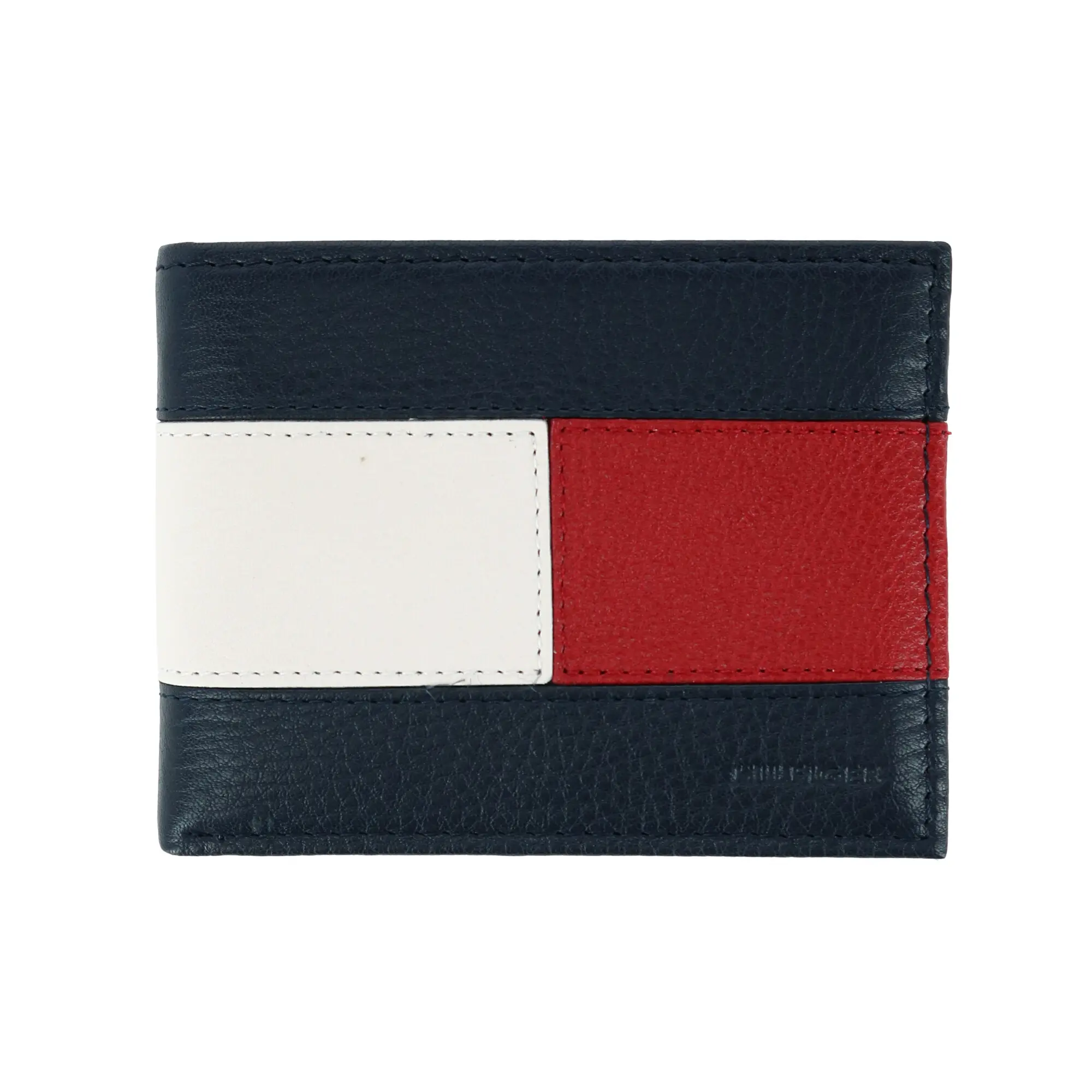 TOMMY HILFIGER Men's Designer Leather Bifold Wallet with Removable Passcase, RFID Anti Theft Protection, Anti Theft Wallet