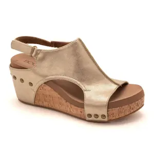 Antique Gold Smooth Sandal - Boutique by Corkys