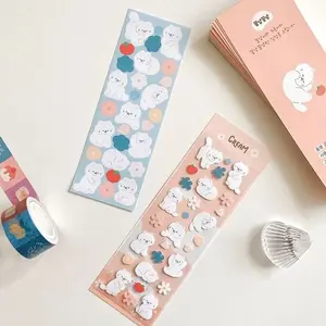 Creamy White Cat Sticker