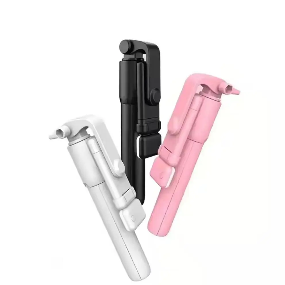 Hot Selfie Stick Wireless BT foldable mini tripod with fill light shutter with remote control R1S Selfie Stick Tripod Selfie Phone