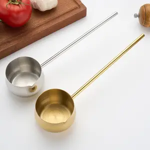 Stainless Steel Butter Melting Pot, Long Handle Milk Pot, Mini Frying Pan for Oil, Dual-Hole Chocolate Melt Pot, Kitchen Cooking Utensil