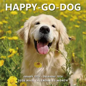 2026 Wall Calendar 12 Month, Happy  Large Wall Calendar 2026 from January to December 2026, Thick & Sturdy Glossy Paper for  & Office Monthly Organization & , 12"x24" Open
