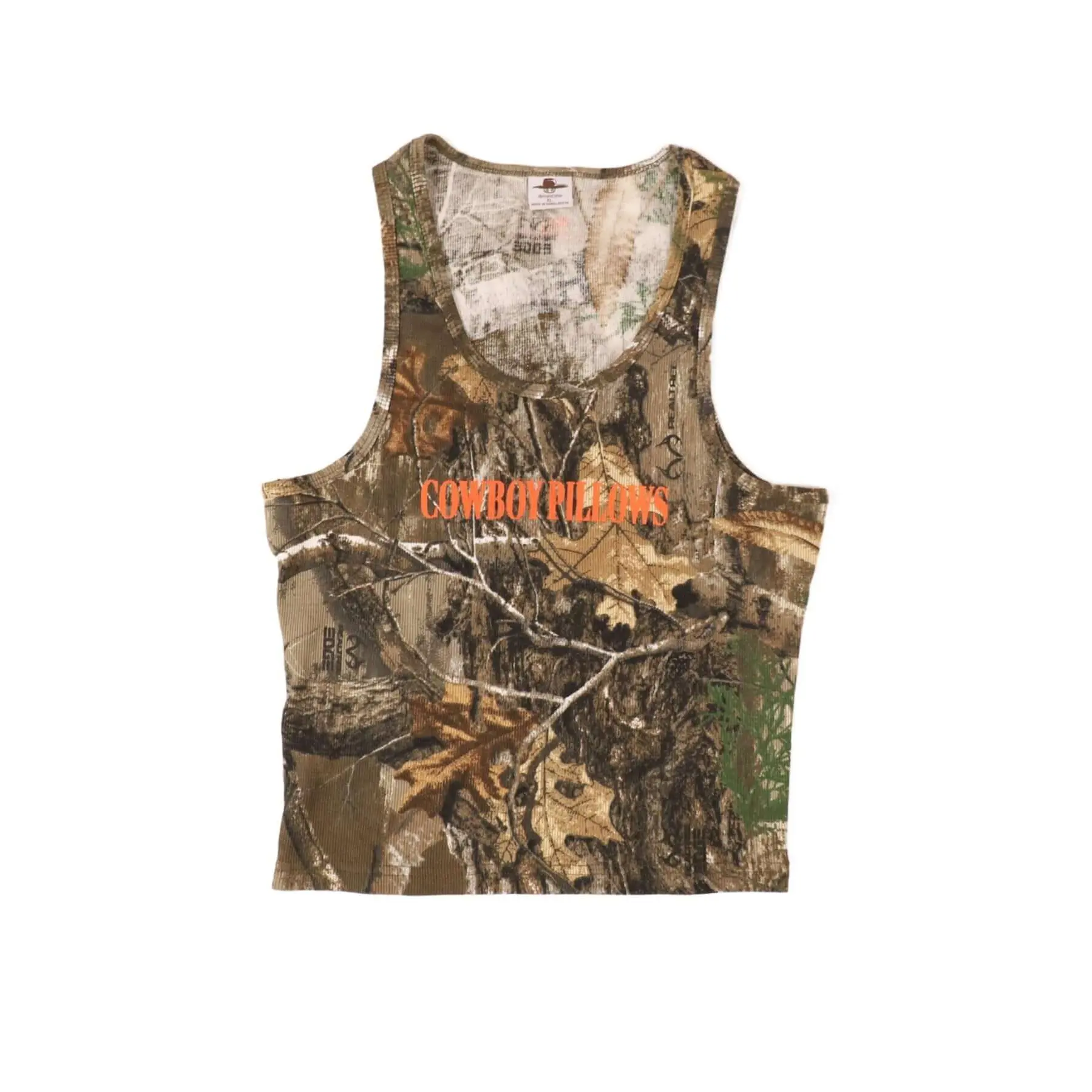 Camo ORANGE Cowboy Pillows Tank Top