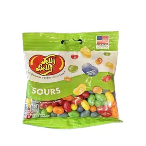 Jelly Belly Candy Peg Bag - Sour Flavors - Sour Sweet Snack  Bonbon fruity candy Lemon Grape Bean