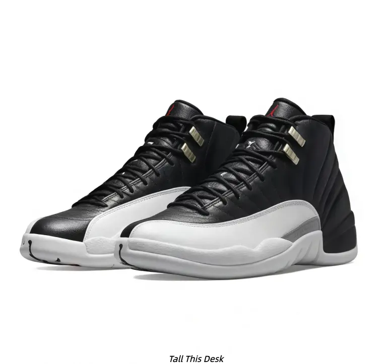 Black White Metallic Detail High Top Vintage Basketball Sneakers, Unisex Street Fashion Casual Athletic Footwear For All Seasons