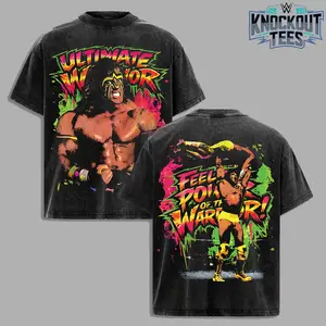 The Ultimate Warrior Premium Cotton T-Shirt, The Face-Painted Legend VIntage T-Shirt, The Power of the Warrior Acid Washed Shirt, Ultimate Warrior Fans Shirt, WWE Wrestling Graphic Tee for Fans, gift for WWE fans, Gift for Boyfriends