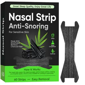 Extra-Strong Nasal Strips for Snoring – Breathe Easier with Clear Airways, Oil & Sweat Resistant, Comfortable Fit – 60 Count