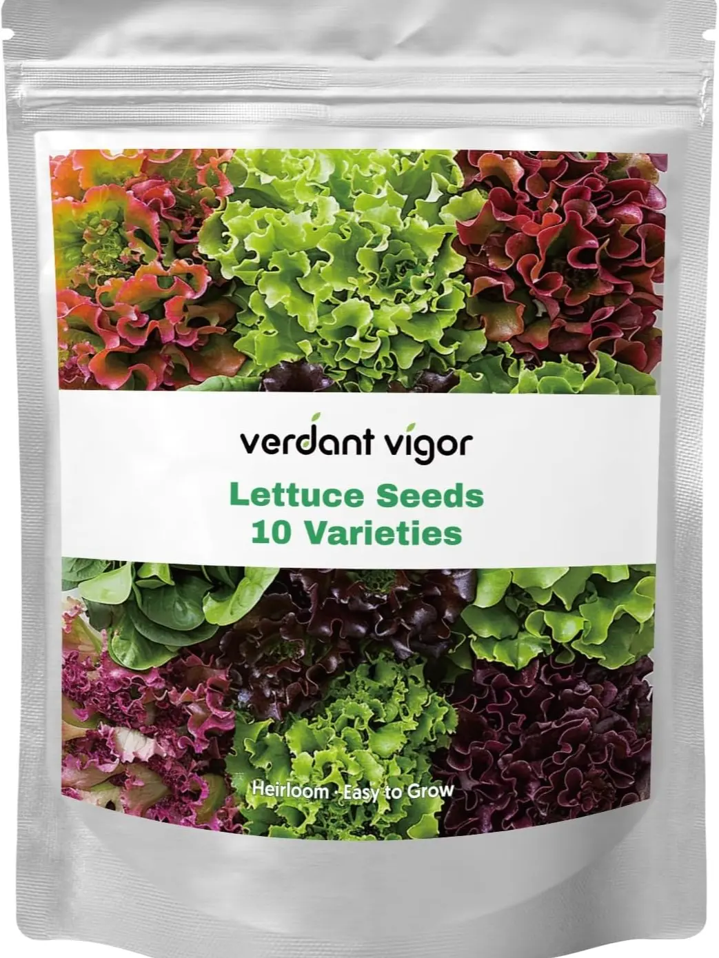 20,000+ Lettuce Seeds, 10-Variety Heirloom Salad Greens Seed Assortment for Indoor, Outdoor and Hydroponic Gardening