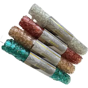 PVC Glitter Bubble Tub Mat Non-Slip Bubble Bath Tub Mat for Bathroom with Suction Cups and Drain Holes - 27x15 (67×38cm)