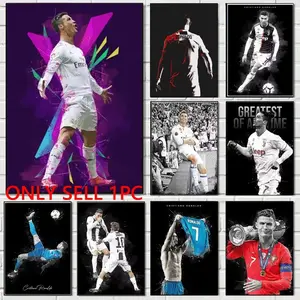 1pc Legendary Football Star Cristiano Ronaldo Artistic Wall Art Canvas Nordic And Prints Home Decor Pictures For Living Room (15 Styles Available)