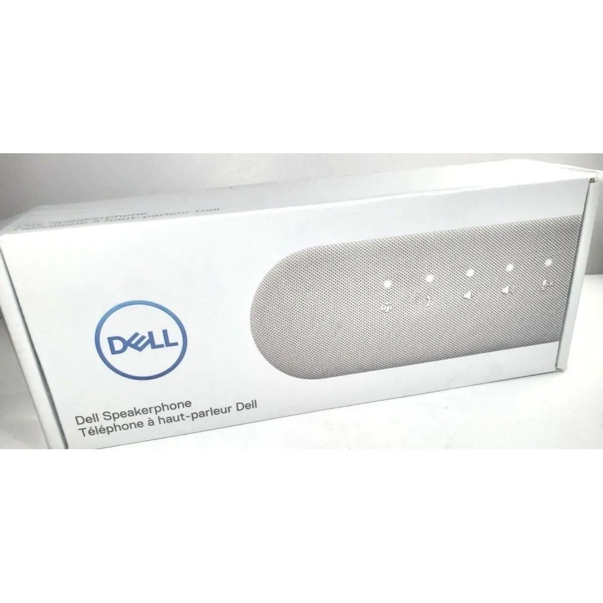 212 MAIN Compact USB Type-C Car Audio Speakerphone with LED Lights, AI Noise Cancellation, Full Duplex, Soundbar, Microphone, 90-20000 Hz, 1.1 lbs for Home Office PC - Silver