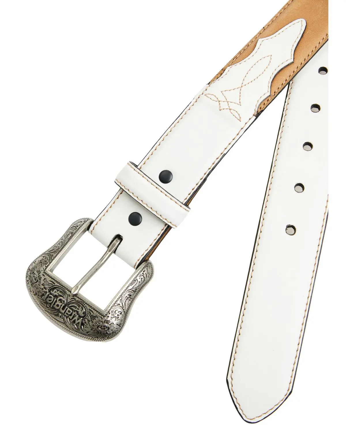 Wrangler Women's Women'S Two-Toned Boot Stitch Leather Belt - 7904390-909