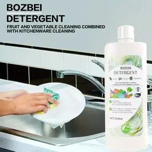 1pc*350ml, Gentle fruit and vegetable utensil cleaner - efficient and fast removal of grease and stubborn stains from home kitchens with dishwashing detergent