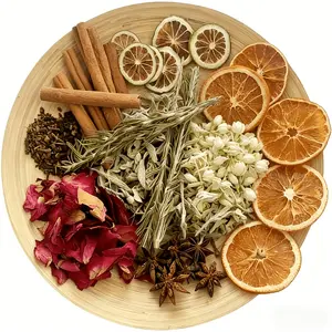 Stovetop Simmer Potpourri Kit with Dried Orange Slices, Cinnamon, Cloves, Lavender, Rosemary & Sage, Non-Edible Home Fragrance, Perfect Christmas & Fall Warm Hostess Gift, Teacher Appreciation & Housewarming Present