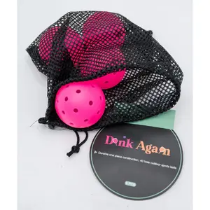 Pickleball Balls Outdoor Set of 6 - Pink