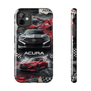 Acura Collage Tough Phone Case for iPhone 16 15 14 13 12 11 X 8 & 7 - Pro, Pro Max, Plus & Mini, Wireless Charging Support