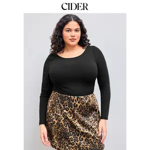 Cider [3 colors, size 0-26] Ruched Long Sleeve Top Curve & Plus