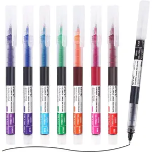 8 Assorted Colors 1.0mm Rollerball Pens, Multicolor Bold Point Pen Quick Dry, Liquid Ink Pen Fine Point Smooth Writing Pens for Journaling, Note Taking, Office, School, Doodling & Gifts