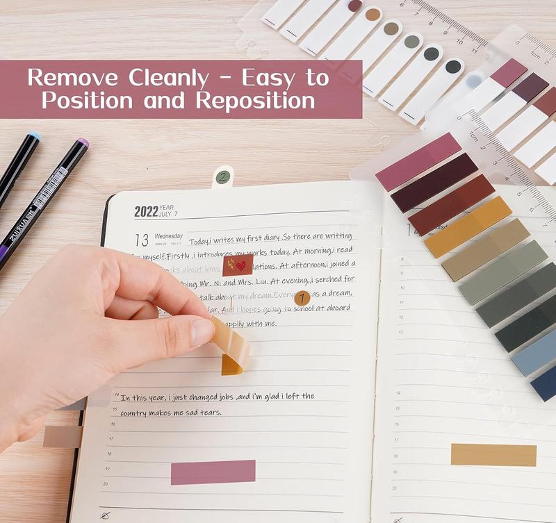 800 Page Marker Sticky Tabs - Macaron Color Writable Index Flags For Books & Files