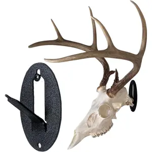 Easy European Mount Skull Hanger - Made in The USA with American Steel - Whitetail Deer Skull Hook mounting System - Euro Mount kit - Quick Install - Hog Bear Antelope Coyote