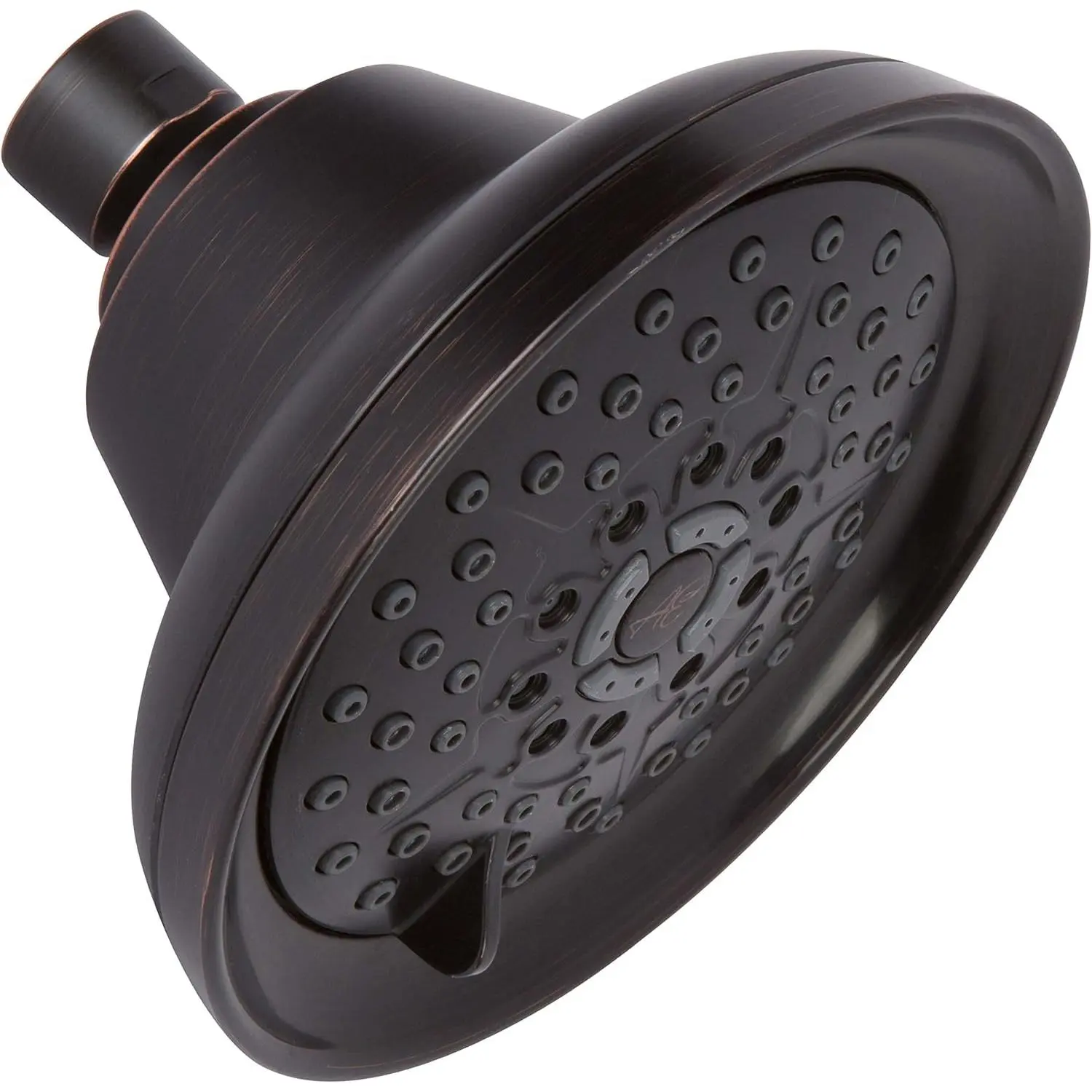 Oil-Rubbed Bronze Brass Massaging Shower Head - High Pressure Boosting, 3 Settings, Multi-Function, Mist, Adjustable Water-Saving Nozzle, 2.5 GPM, BPA-Free Acrylonitrile Butadiene Styrene, for Low Flow Showers, Shower Heads