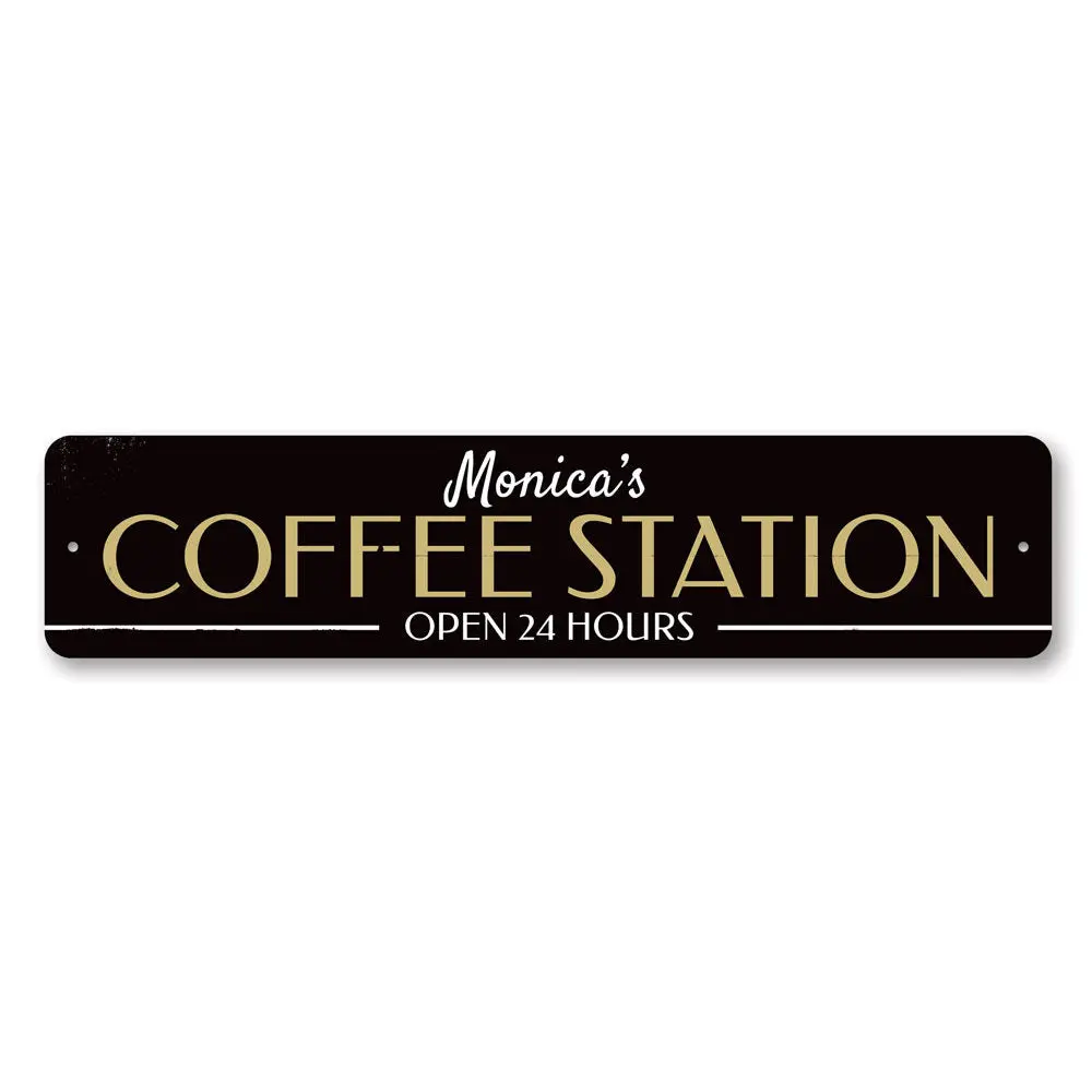 Coffee Station Sign