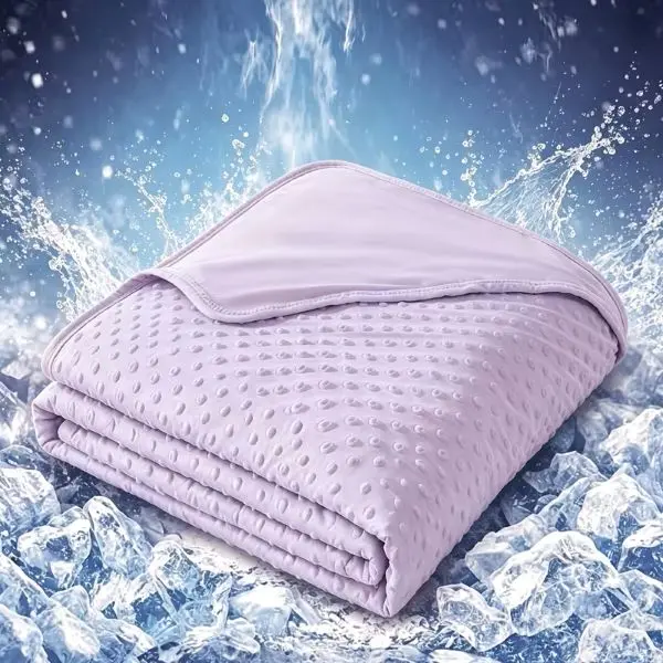 Cooling Blanket - Soft & Comfortable Lavender Color Ice Pack for Relaxation and Relief sohochic