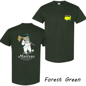 Masters Augusta National 2026 Shirt For Men For Women, Augusta Golf Character Graphic Shirt, Heavy Cotton Fabric Breathable Unisex Casual Streetwear Top, Unique Present for Tournament Fans