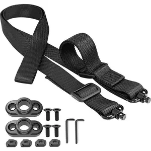 Tactical 2-Point Sling with Instant-Adjust Thumb Loop - Built-in QD Sockets & Combat-Proven Webbing for Enhanced Stability and Control