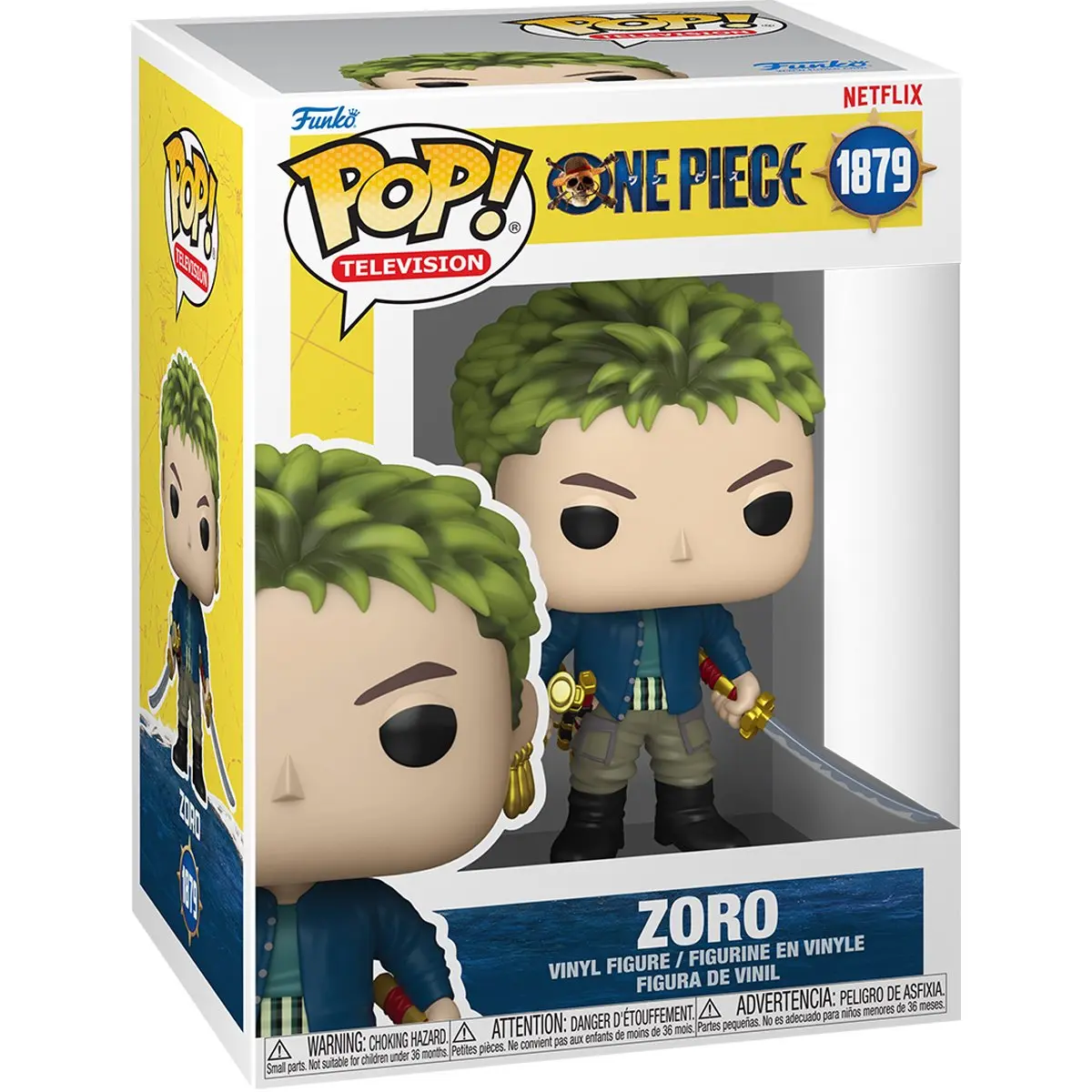 Funko 1 Piece Live Action Zoro Vinyl Action Figure #1879, Collectible Entertainment Figurine, Action Figures